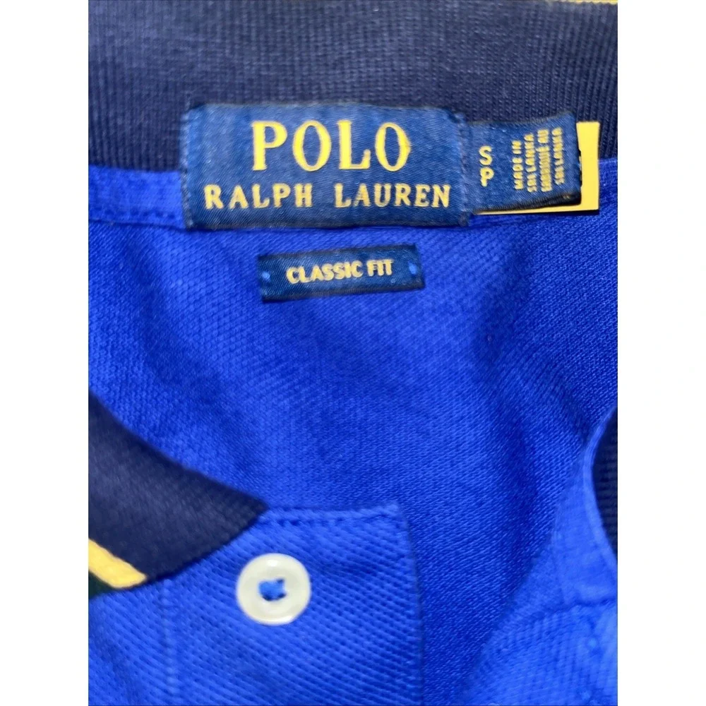 Polo Ralph Lauren Polo Men's Small Classic Fit Blue Solid w/Gold Big Pony